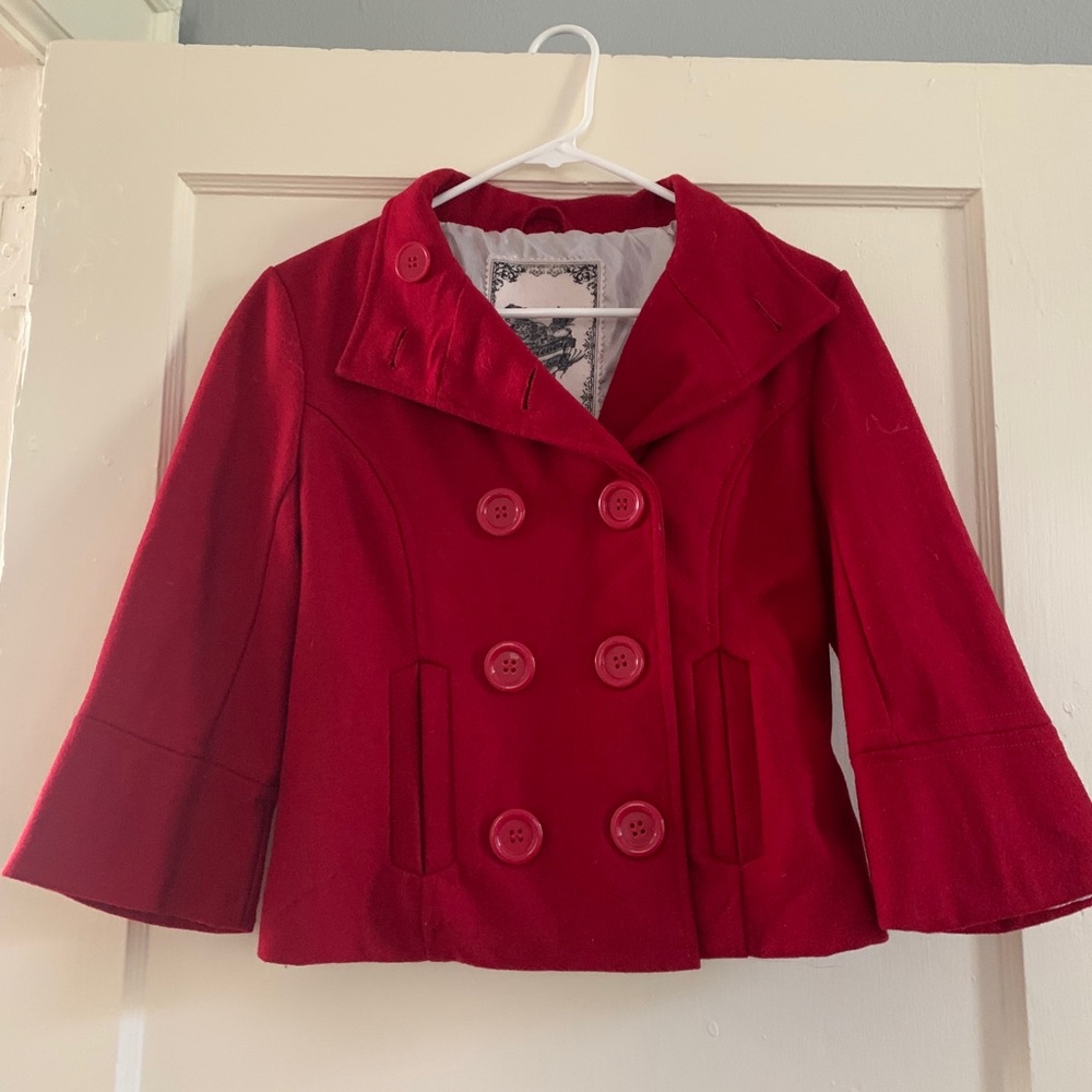 Small Red Forever Audrey Coat